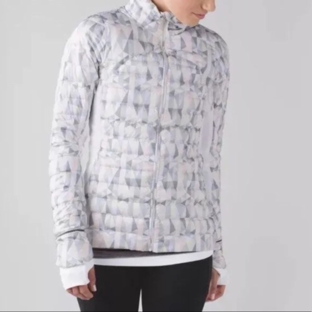 Lululemon fluff off stained glass white jacket